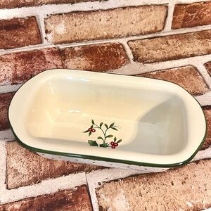 Pfaltzgraff Winterberry Cream Dish with Multicolor Dots